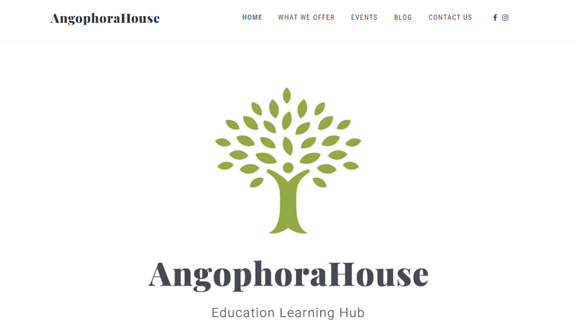 Angophora House website home page