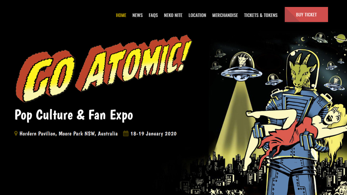 GoAtomic! website home page