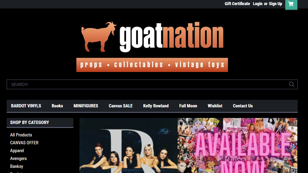 GoatNation website home page